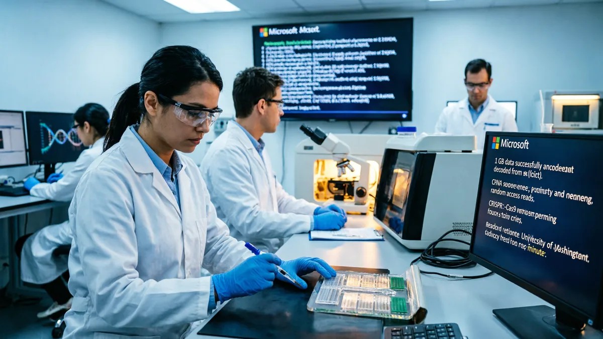 微软 DNA 存储研究