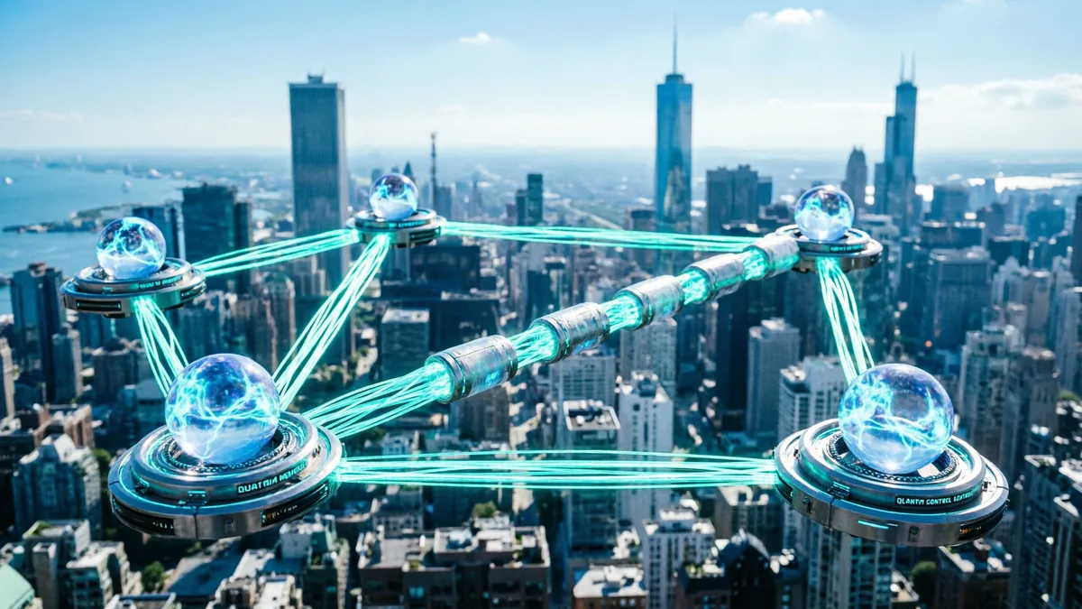 量子互联网原型网络概念图
