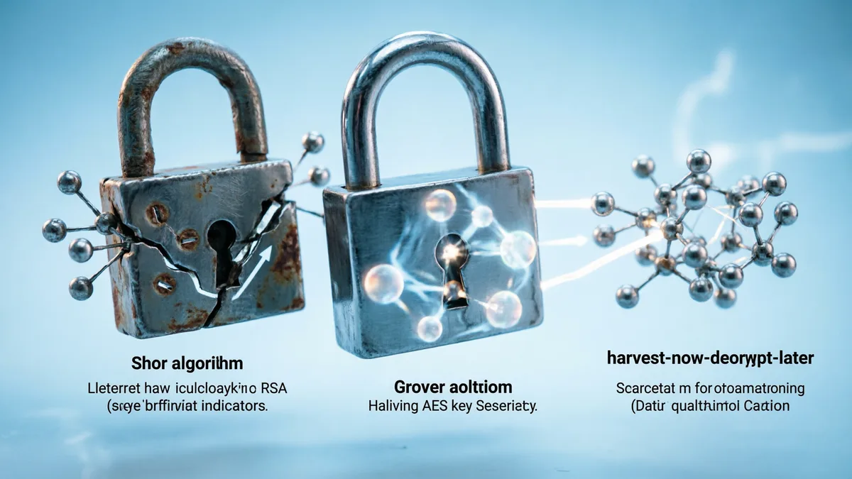 量子计算威胁模型：Shor算法、Grover算法与HNDL攻击