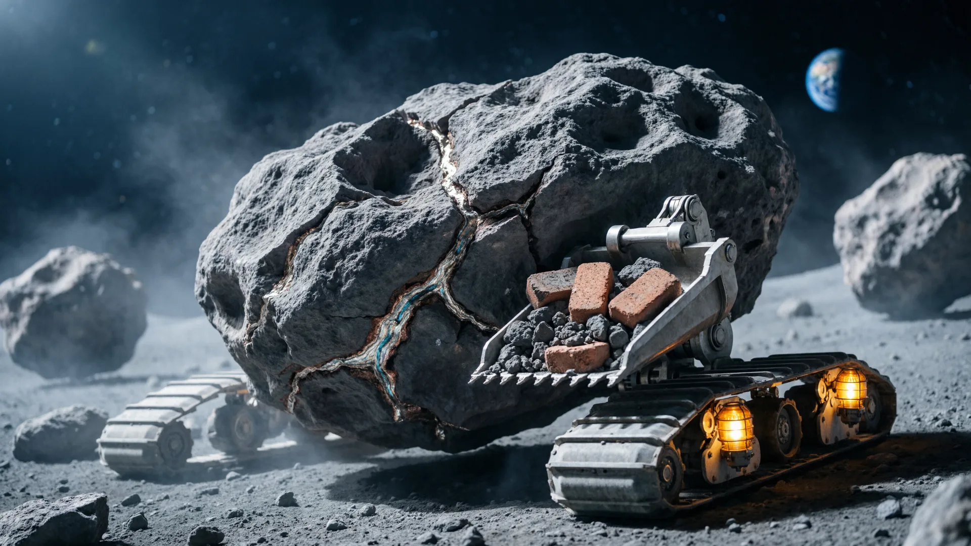 硅酸盐小行星碎石与建材利用