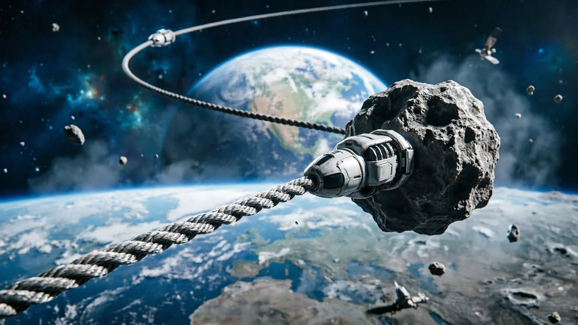 小行星轨道拖曳至地月空间