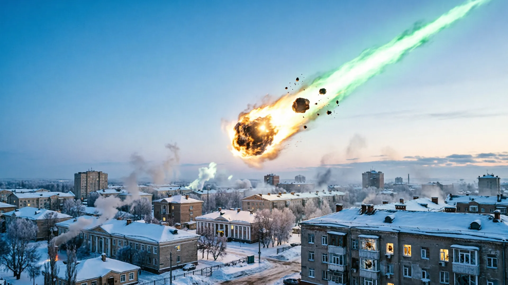 车里雅宾斯克小行星空中爆炸火球